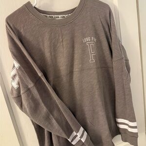 Gray Love Pink Long Sleeve